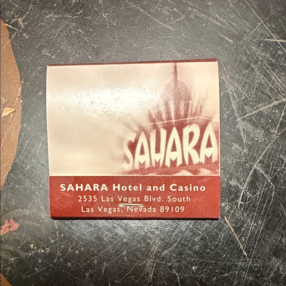 Sahara Hotel and Casino Matchbook
